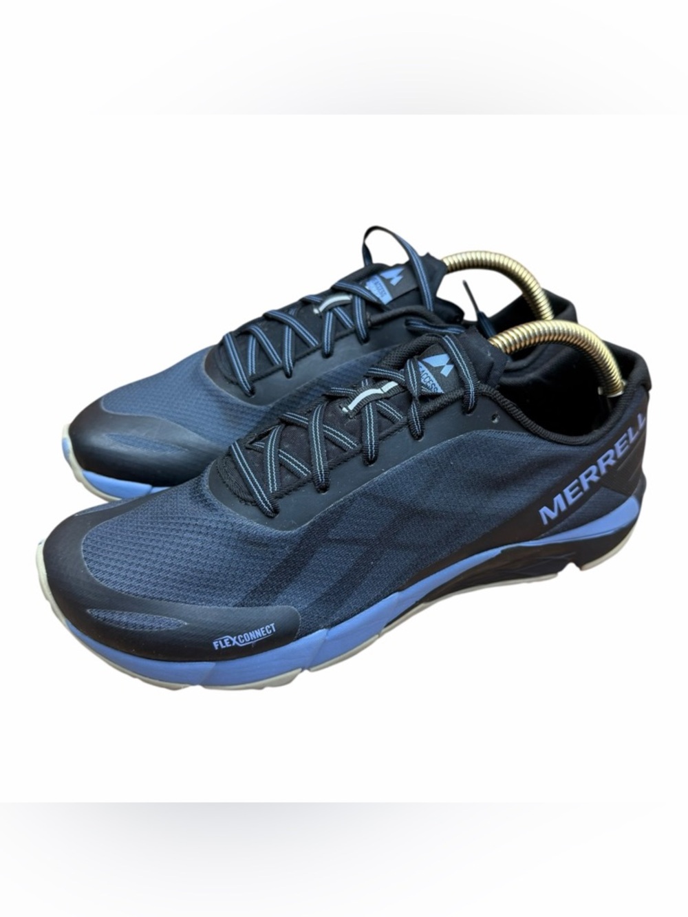 Merrell women size 10 Black and Light Blue Trail Running Sneakers